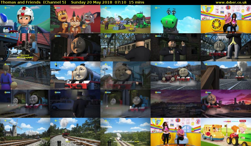 Thomas and Friends  (Channel 5) Sunday 20 May 2018 07:10 - 07:25
