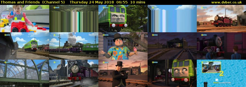 Thomas and Friends  (Channel 5) Thursday 24 May 2018 06:55 - 07:05