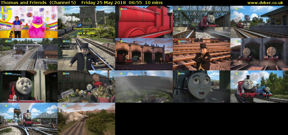 Thomas and Friends  (Channel 5) Friday 25 May 2018 06:55 - 07:05