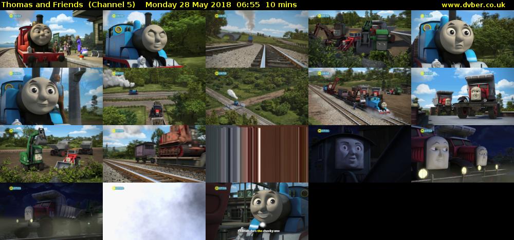 Thomas and Friends  (Channel 5) Monday 28 May 2018 06:55 - 07:05