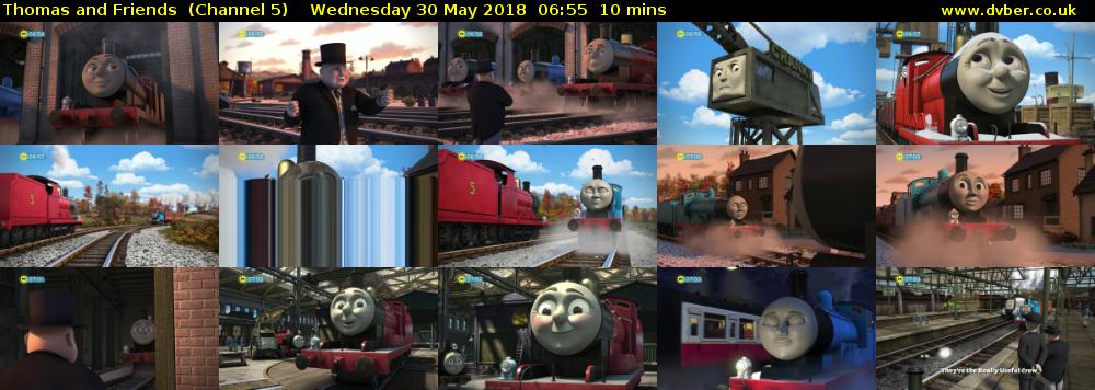 Thomas and Friends  (Channel 5) Wednesday 30 May 2018 06:55 - 07:05