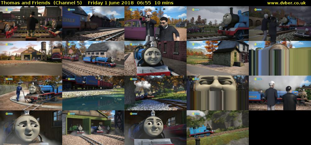 Thomas and Friends  (Channel 5) Friday 1 June 2018 06:55 - 07:05