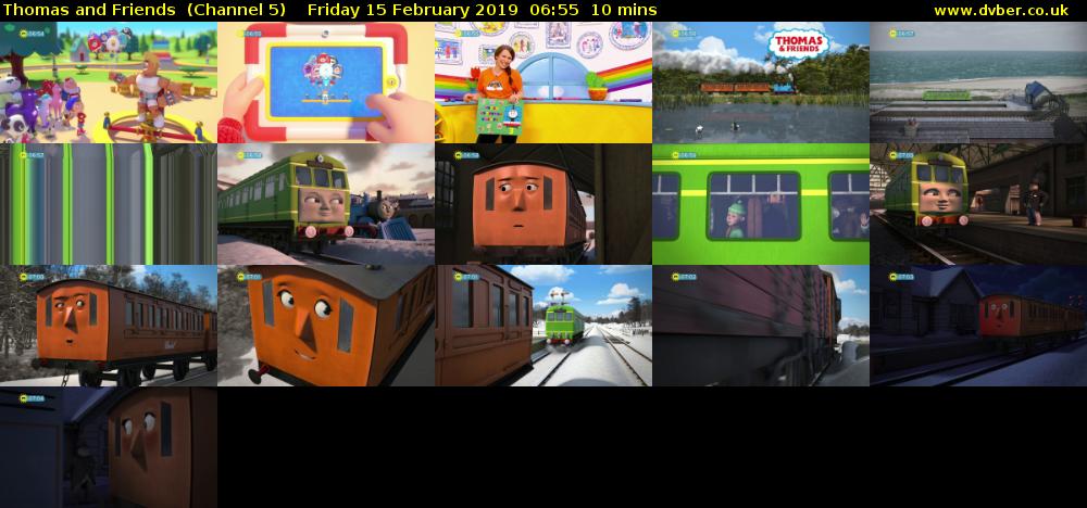 Thomas and Friends  (Channel 5) Friday 15 February 2019 06:55 - 07:05