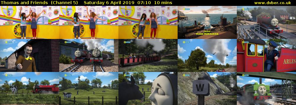 Thomas and Friends  (Channel 5) Saturday 6 April 2019 07:10 - 07:20