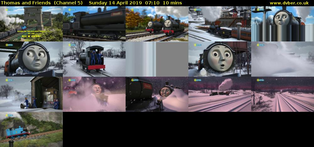 Thomas and Friends  (Channel 5) Sunday 14 April 2019 07:10 - 07:20