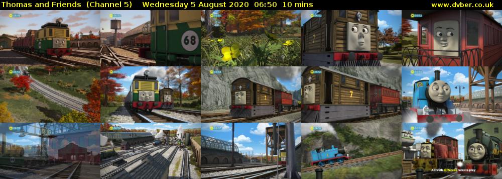 Thomas and Friends  (Channel 5) Wednesday 5 August 2020 06:50 - 07:00