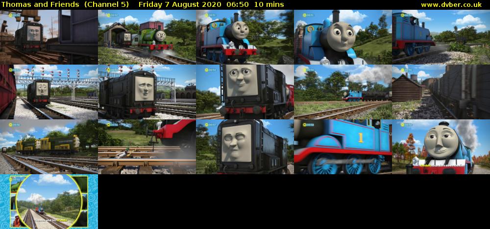 Thomas and Friends  (Channel 5) Friday 7 August 2020 06:50 - 07:00