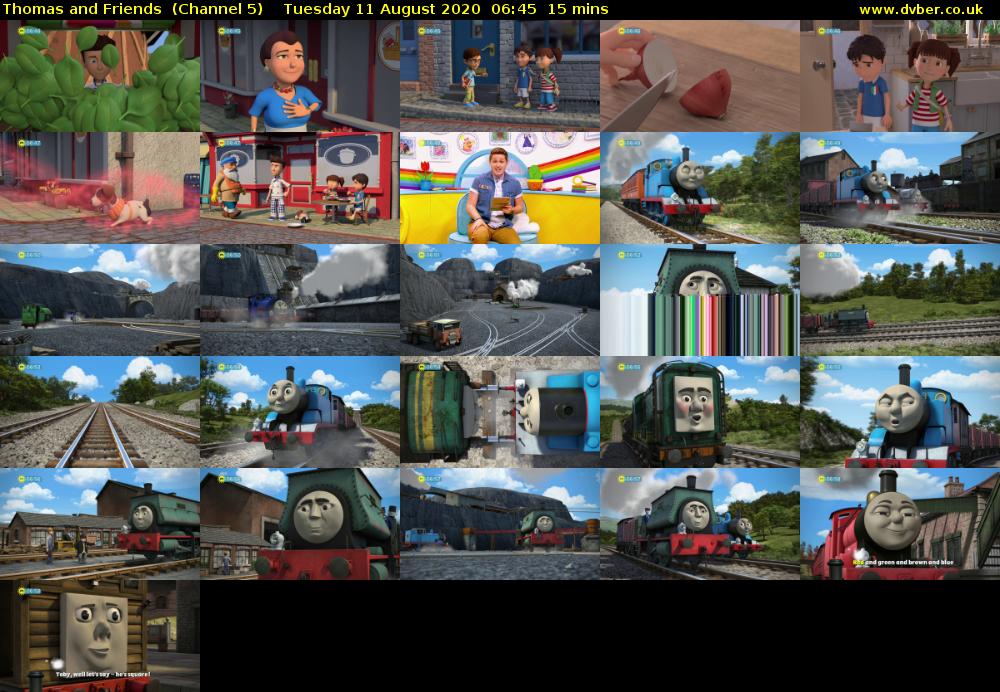 Thomas and Friends  (Channel 5) Tuesday 11 August 2020 06:45 - 07:00