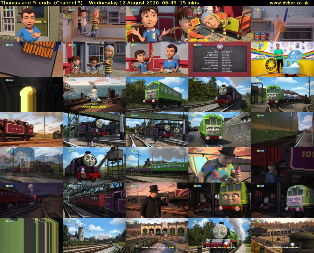 Thomas and Friends  (Channel 5) Wednesday 12 August 2020 06:45 - 07:00