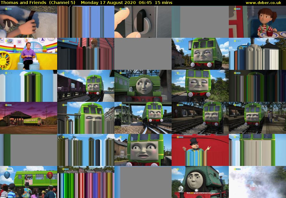 Thomas and Friends  (Channel 5) Monday 17 August 2020 06:45 - 07:00