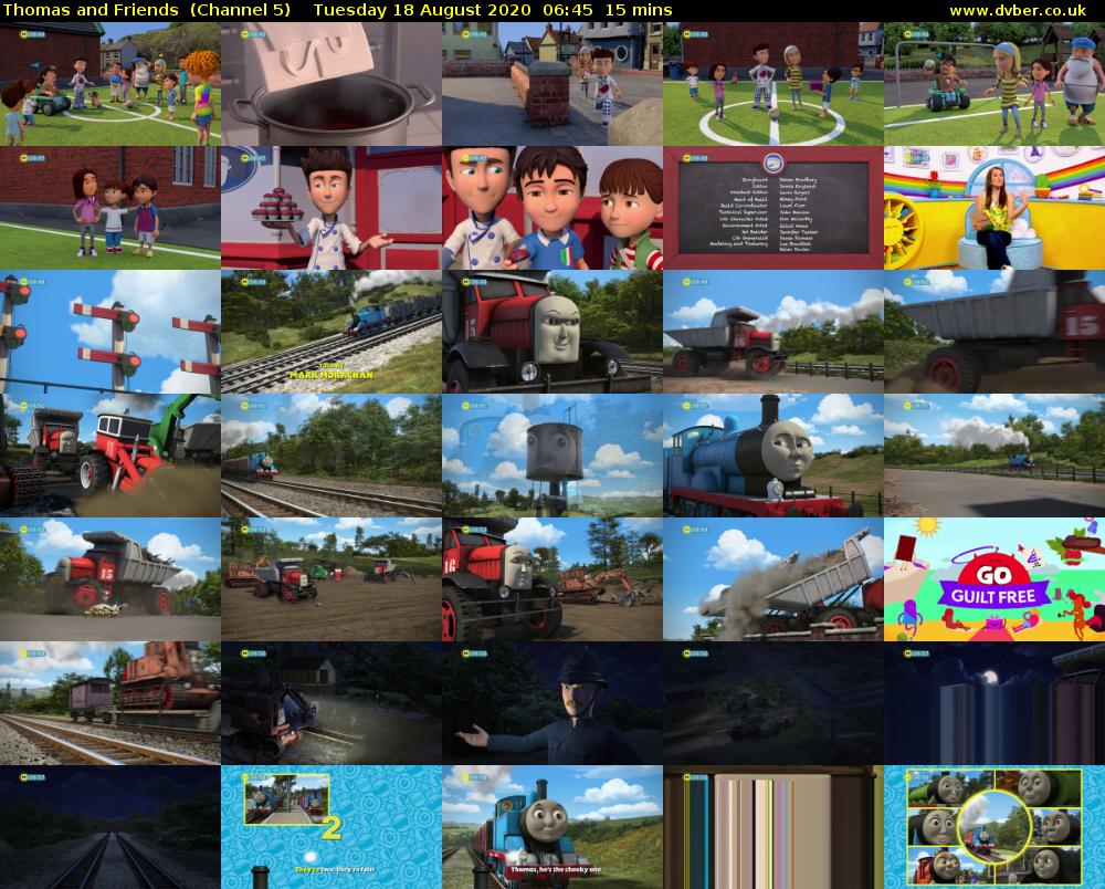 Thomas and Friends  (Channel 5) Tuesday 18 August 2020 06:45 - 07:00