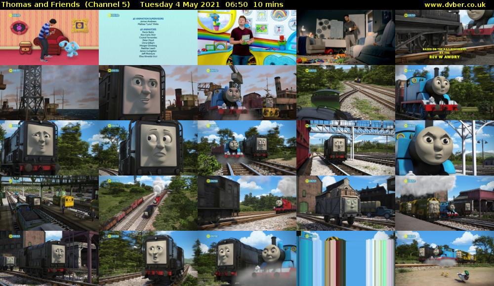 Thomas and Friends  (Channel 5) Tuesday 4 May 2021 06:50 - 07:00