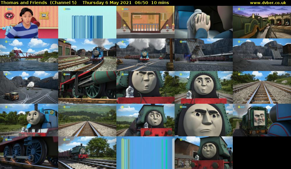 Thomas and Friends  (Channel 5) Thursday 6 May 2021 06:50 - 07:00
