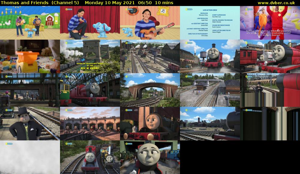 Thomas and Friends  (Channel 5) Monday 10 May 2021 06:50 - 07:00