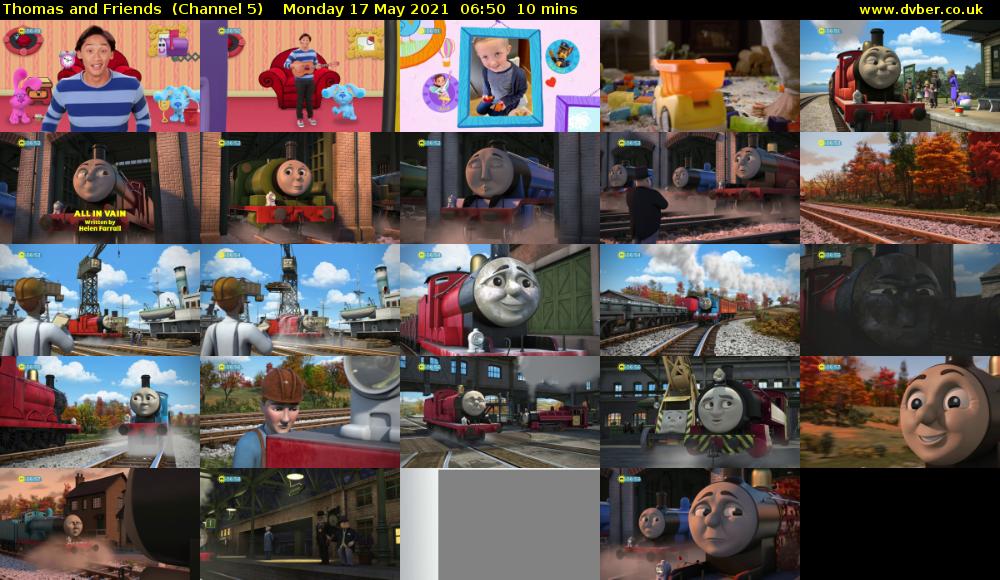 Thomas and Friends  (Channel 5) Monday 17 May 2021 06:50 - 07:00