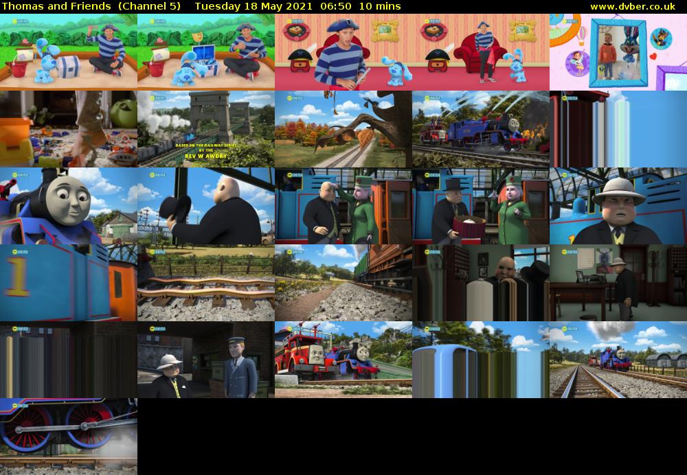 Thomas and Friends  (Channel 5) Tuesday 18 May 2021 06:50 - 07:00