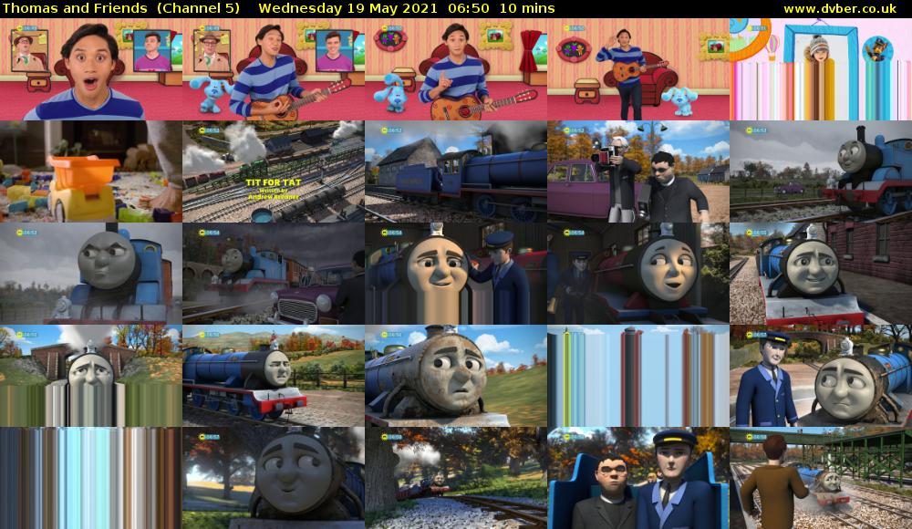Thomas and Friends  (Channel 5) Wednesday 19 May 2021 06:50 - 07:00