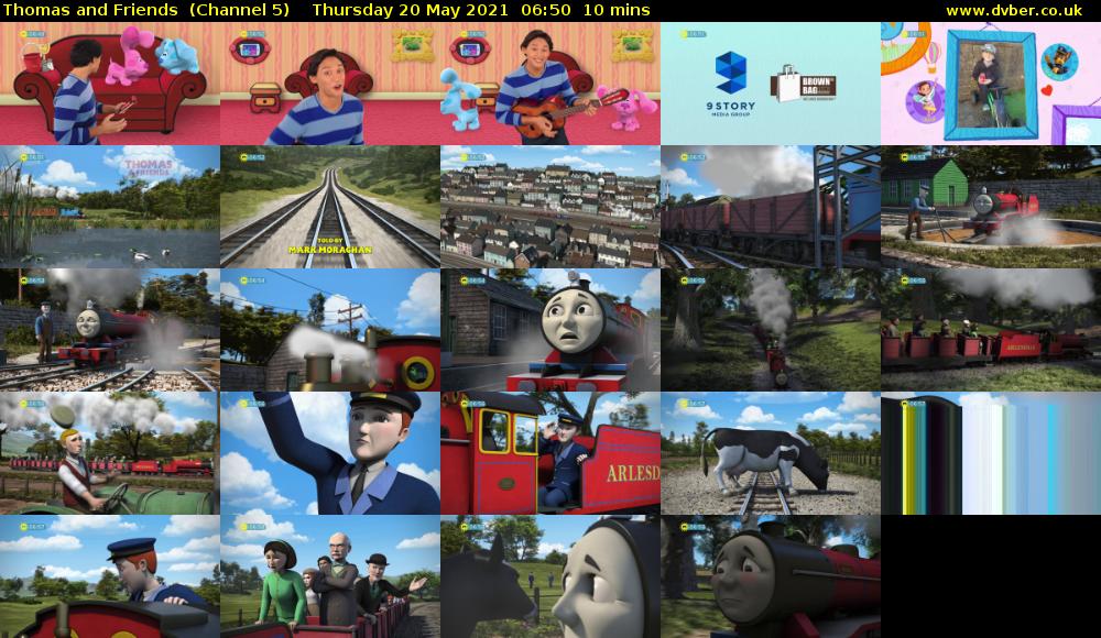 Thomas and Friends  (Channel 5) Thursday 20 May 2021 06:50 - 07:00