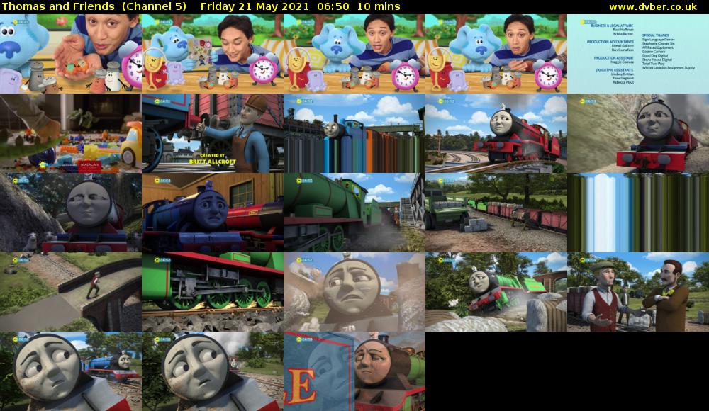 Thomas and Friends  (Channel 5) Friday 21 May 2021 06:50 - 07:00