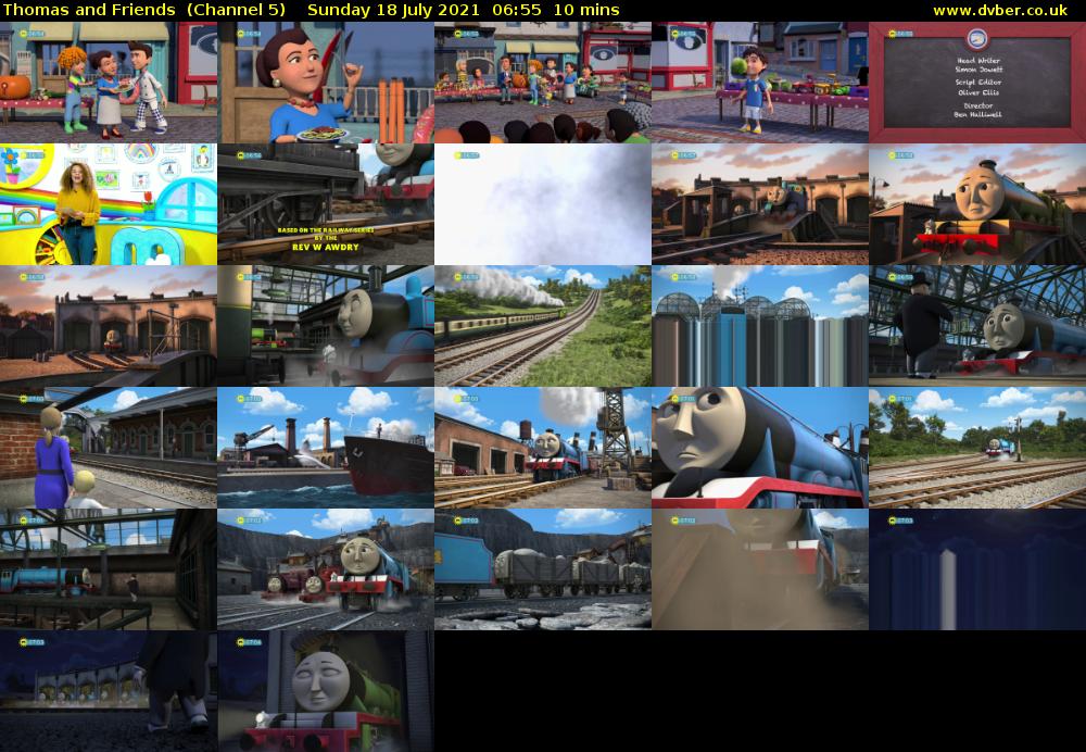 Thomas and Friends  (Channel 5) Sunday 18 July 2021 06:55 - 07:05