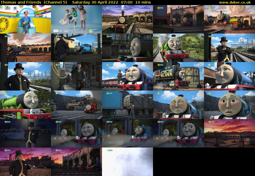 Thomas and Friends  (Channel 5) Saturday 30 April 2022 07:00 - 07:10
