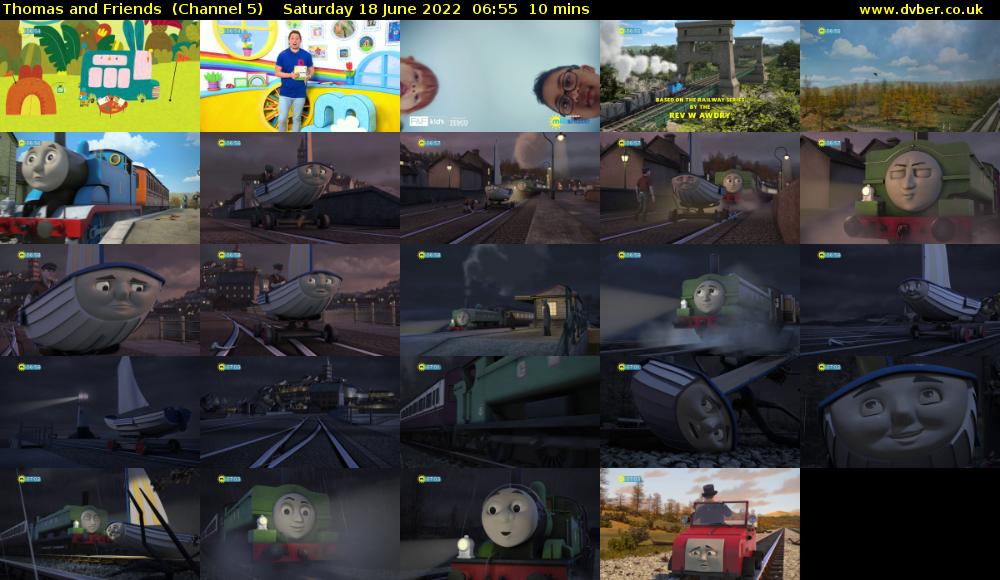 Thomas and Friends  (Channel 5) Saturday 18 June 2022 06:55 - 07:05