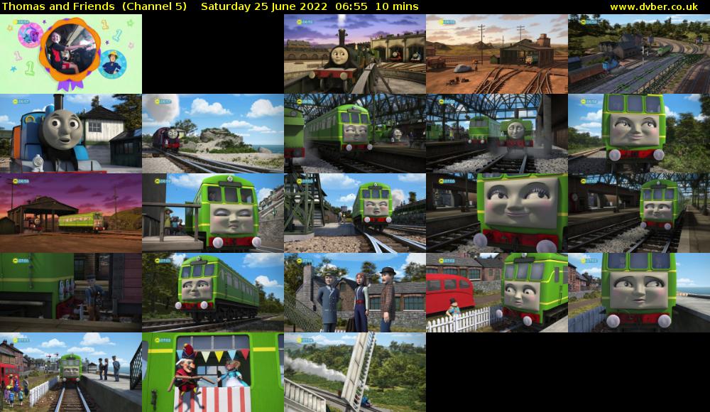 Thomas and Friends  (Channel 5) Saturday 25 June 2022 06:55 - 07:05