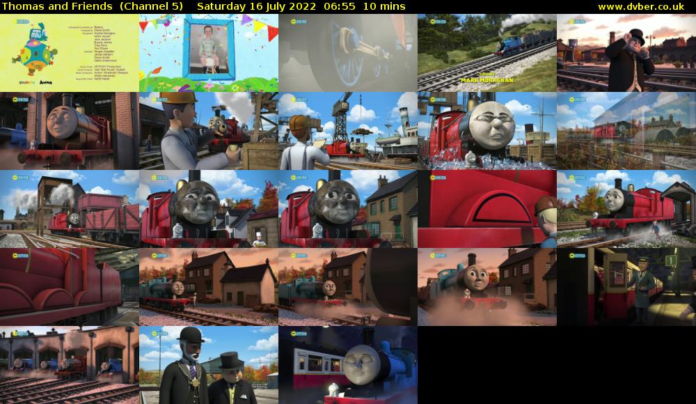 Thomas and Friends  (Channel 5) Saturday 16 July 2022 06:55 - 07:05