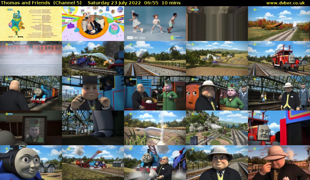 Thomas and Friends  (Channel 5) Saturday 23 July 2022 06:55 - 07:05