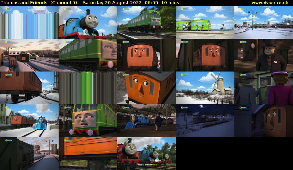 Thomas and Friends  (Channel 5) Saturday 20 August 2022 06:55 - 07:05