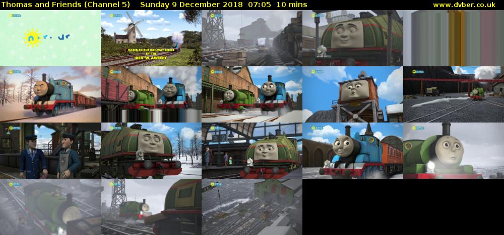 Thomas and Friends (Channel 5) Sunday 9 December 2018 07:05 - 07:15