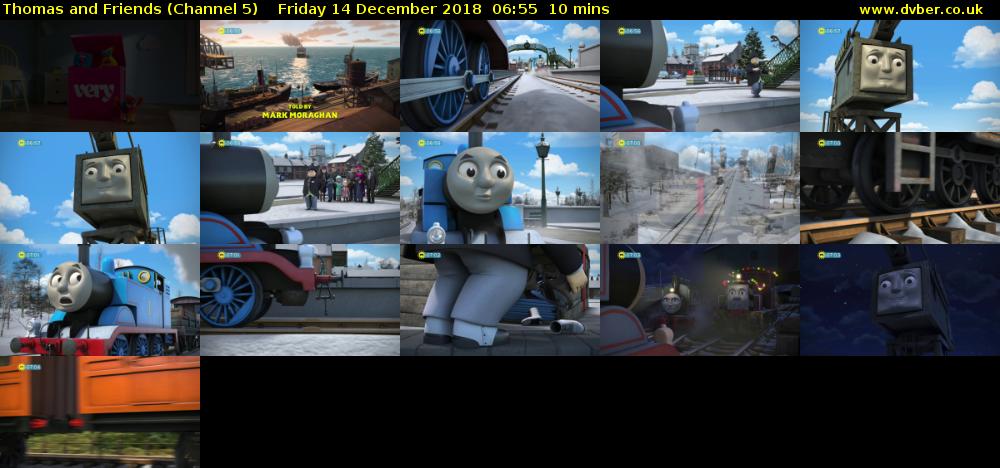 Thomas and Friends (Channel 5) Friday 14 December 2018 06:55 - 07:05