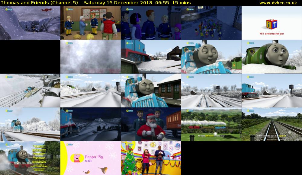 Thomas and Friends (Channel 5) Saturday 15 December 2018 06:55 - 07:10