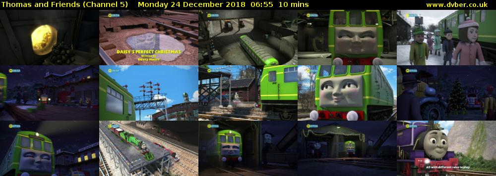 Thomas and Friends (Channel 5) Monday 24 December 2018 06:55 - 07:05