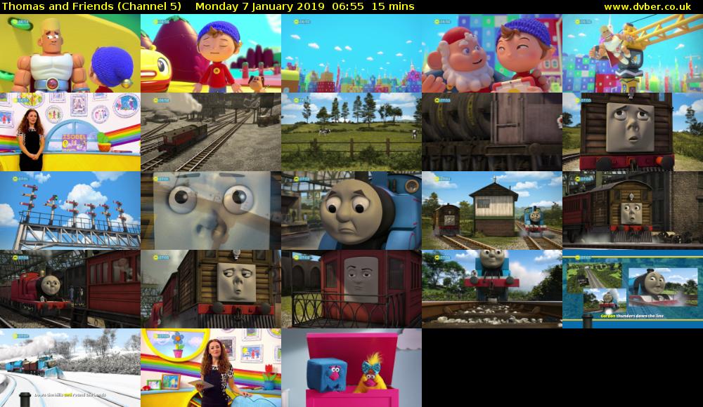 Thomas and Friends (Channel 5) Monday 7 January 2019 06:55 - 07:10