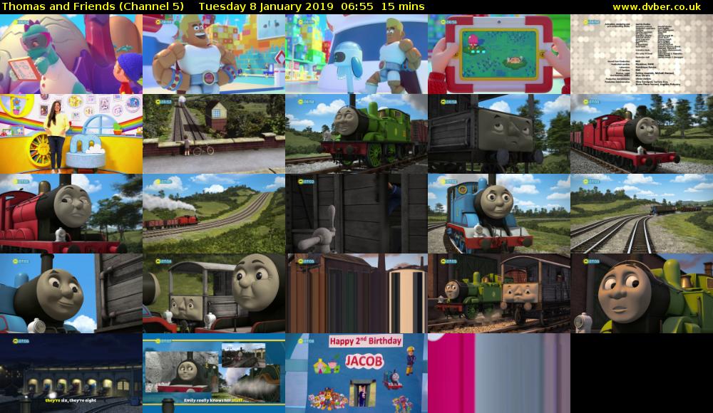 Thomas and Friends (Channel 5) Tuesday 8 January 2019 06:55 - 07:10