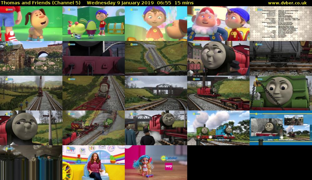 Thomas and Friends (Channel 5) Wednesday 9 January 2019 06:55 - 07:10