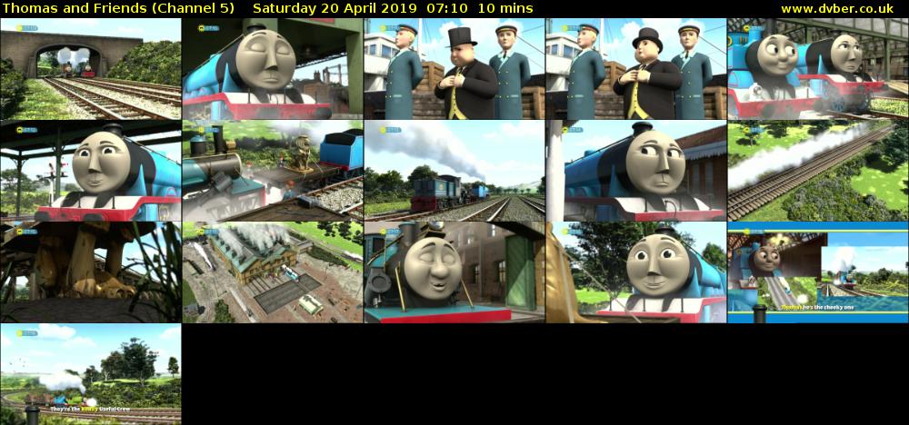 Thomas and Friends (Channel 5) Saturday 20 April 2019 07:10 - 07:20
