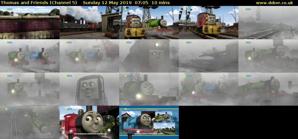 Thomas and Friends (Channel 5) Sunday 12 May 2019 07:05 - 07:15