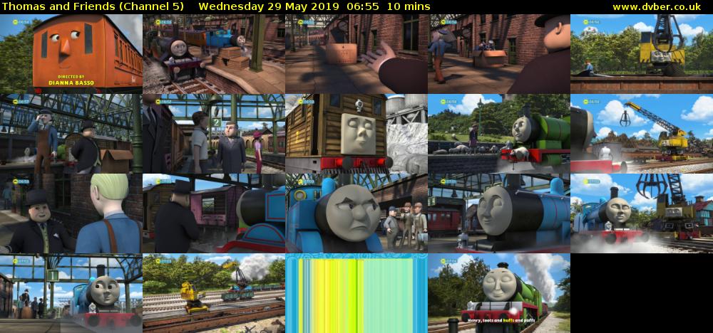 Thomas and Friends (Channel 5) Wednesday 29 May 2019 06:55 - 07:05