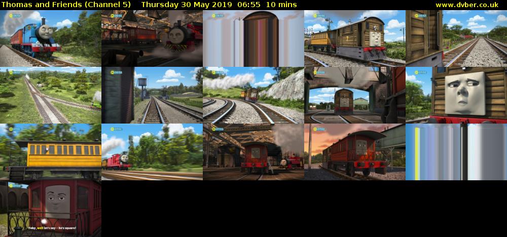 Thomas and Friends (Channel 5) Thursday 30 May 2019 06:55 - 07:05