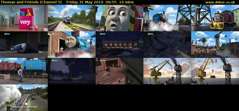 Thomas and Friends (Channel 5) Friday 31 May 2019 06:55 - 07:05