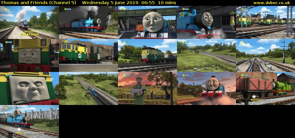 Thomas and Friends (Channel 5) Wednesday 5 June 2019 06:55 - 07:05