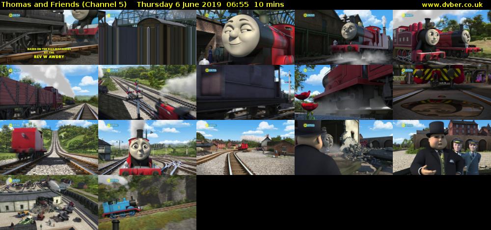 Thomas and Friends (Channel 5) Thursday 6 June 2019 06:55 - 07:05