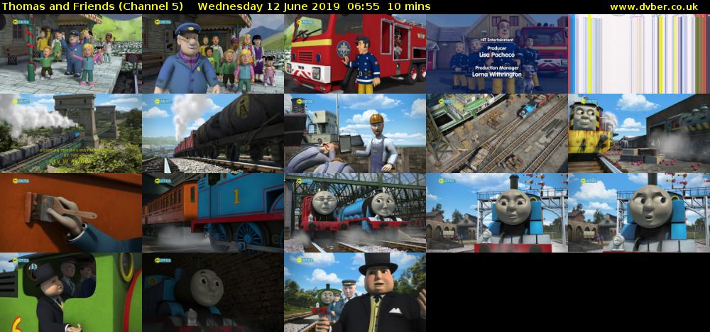 Thomas and Friends (Channel 5) Wednesday 12 June 2019 06:55 - 07:05