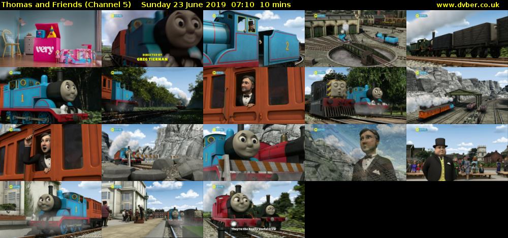 Thomas and Friends (Channel 5) Sunday 23 June 2019 07:10 - 07:20