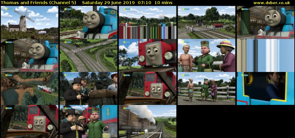 Thomas and Friends (Channel 5) Saturday 29 June 2019 07:10 - 07:20
