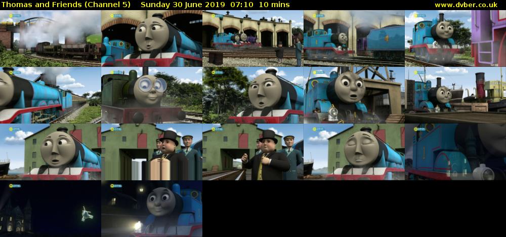 Thomas and Friends (Channel 5) Sunday 30 June 2019 07:10 - 07:20