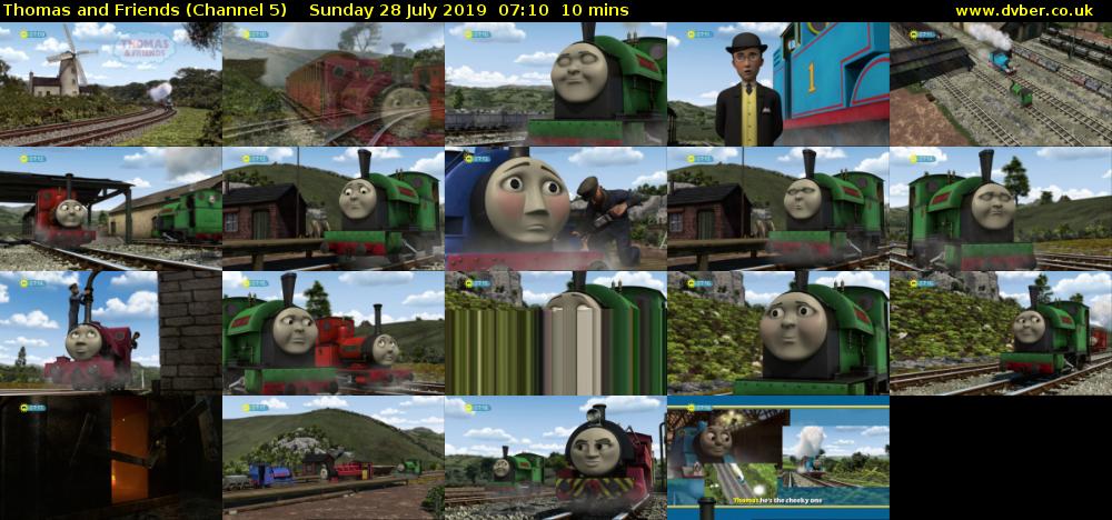 Thomas and Friends (Channel 5) Sunday 28 July 2019 07:10 - 07:20