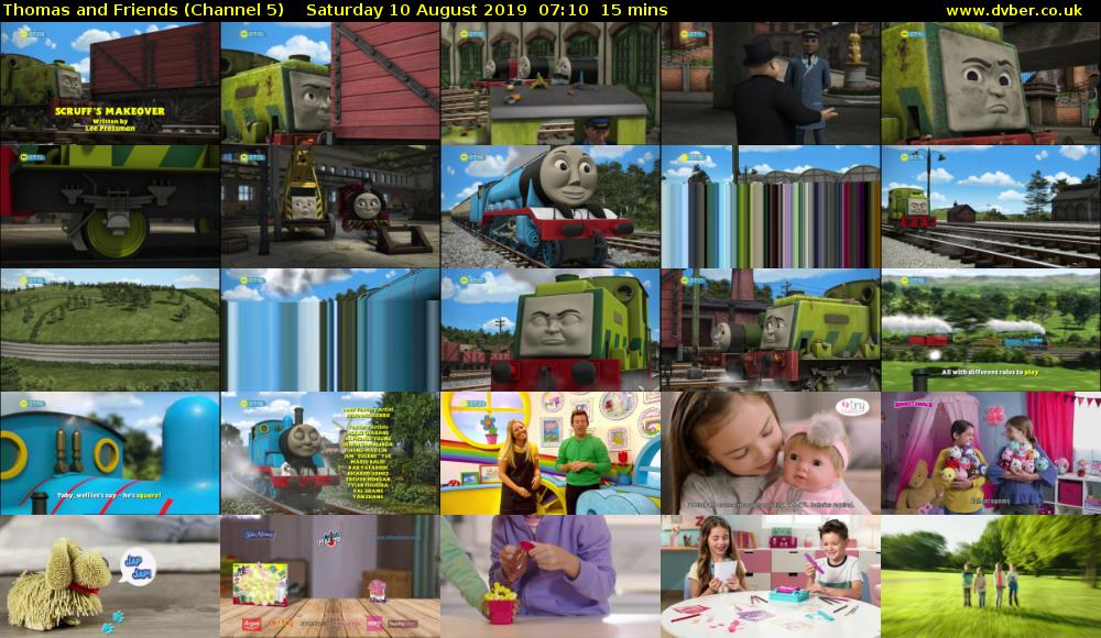 Thomas and Friends (Channel 5) Saturday 10 August 2019 07:10 - 07:25
